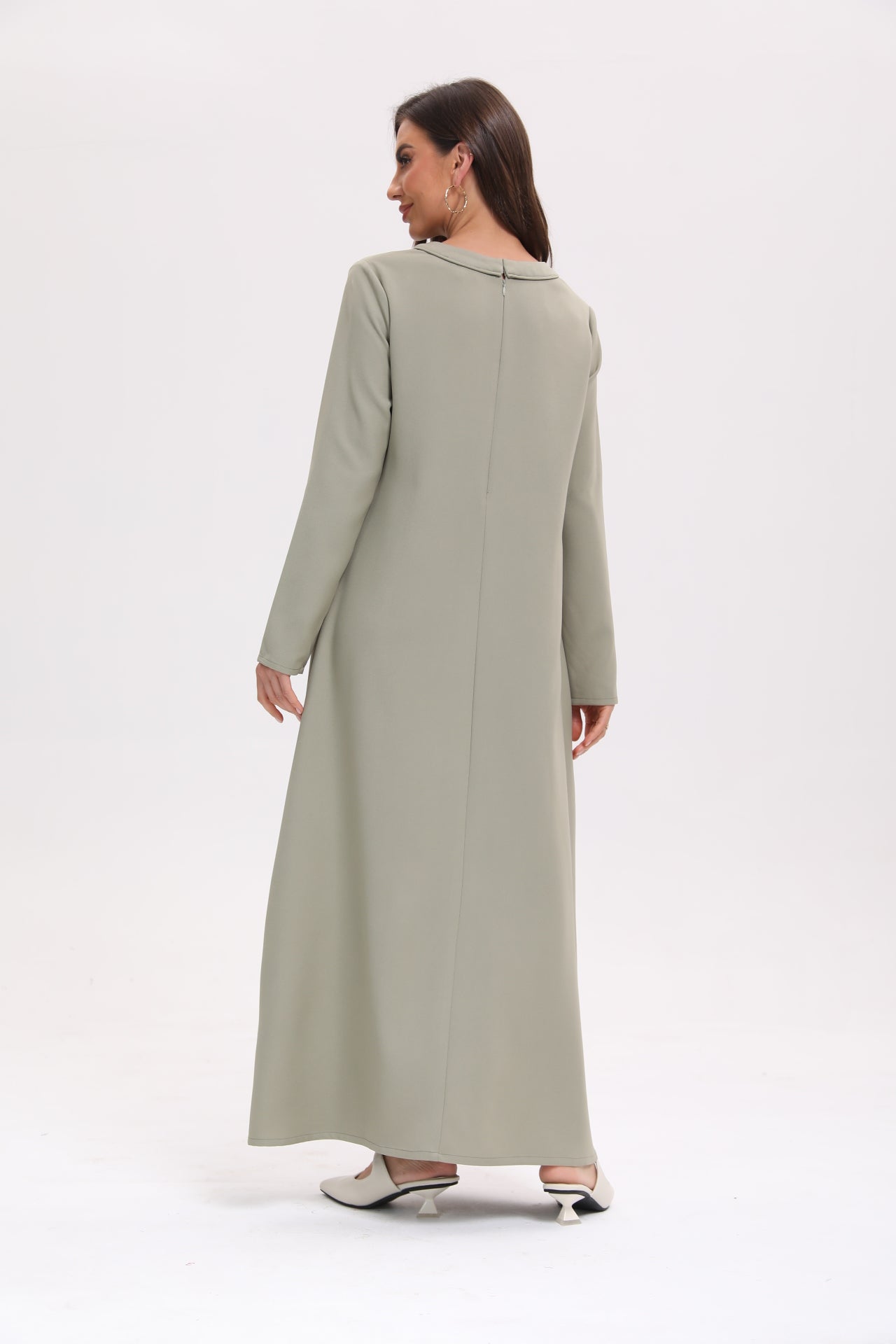 Classic Abaya Set - Green Olive