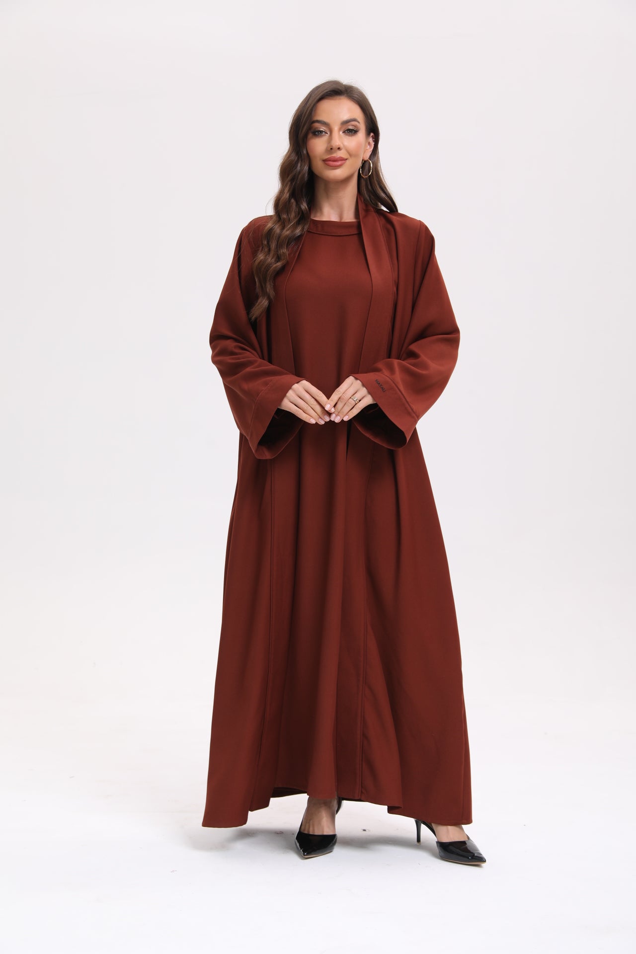 Classic Abaya Set - Bordeaux