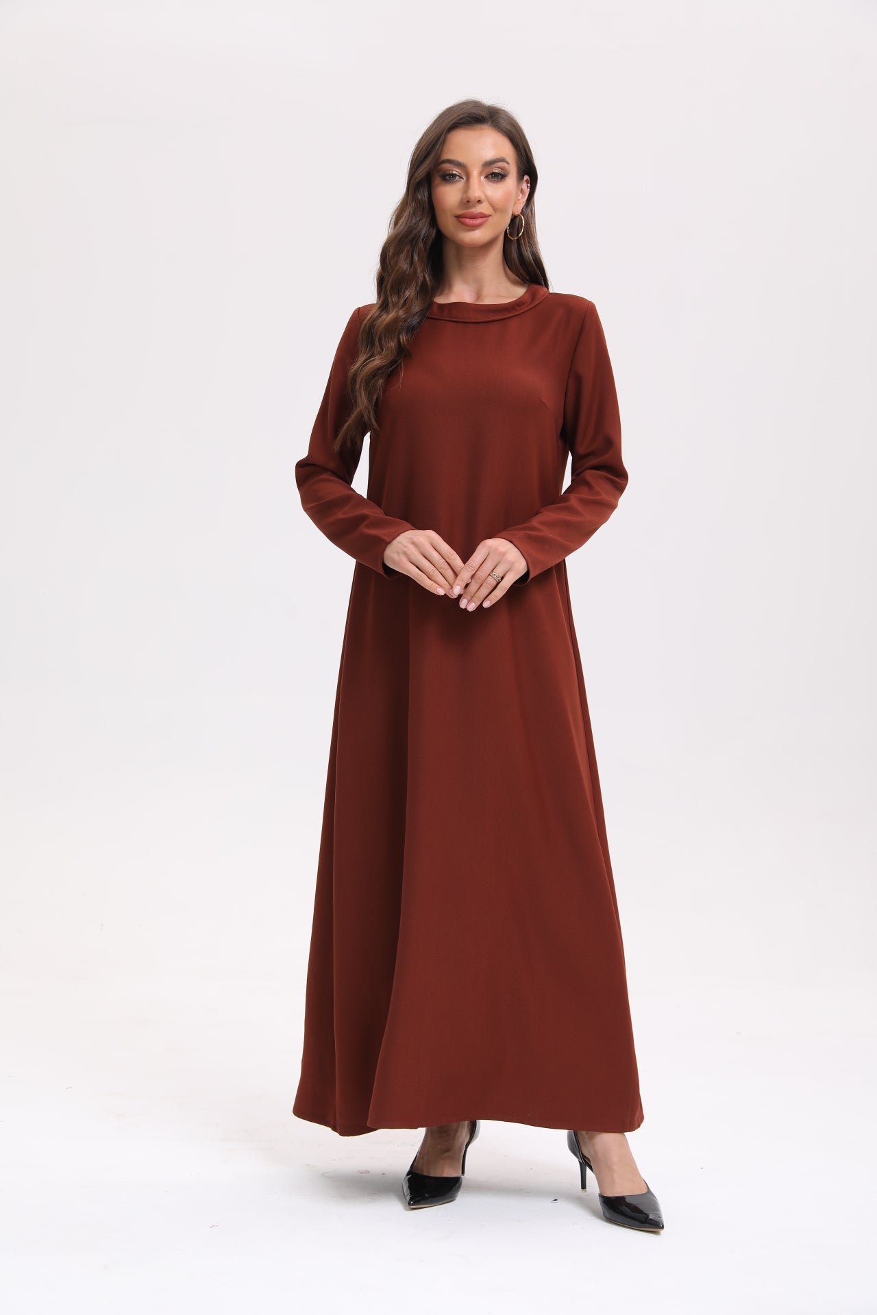 Classic Abaya Set - Bordeaux