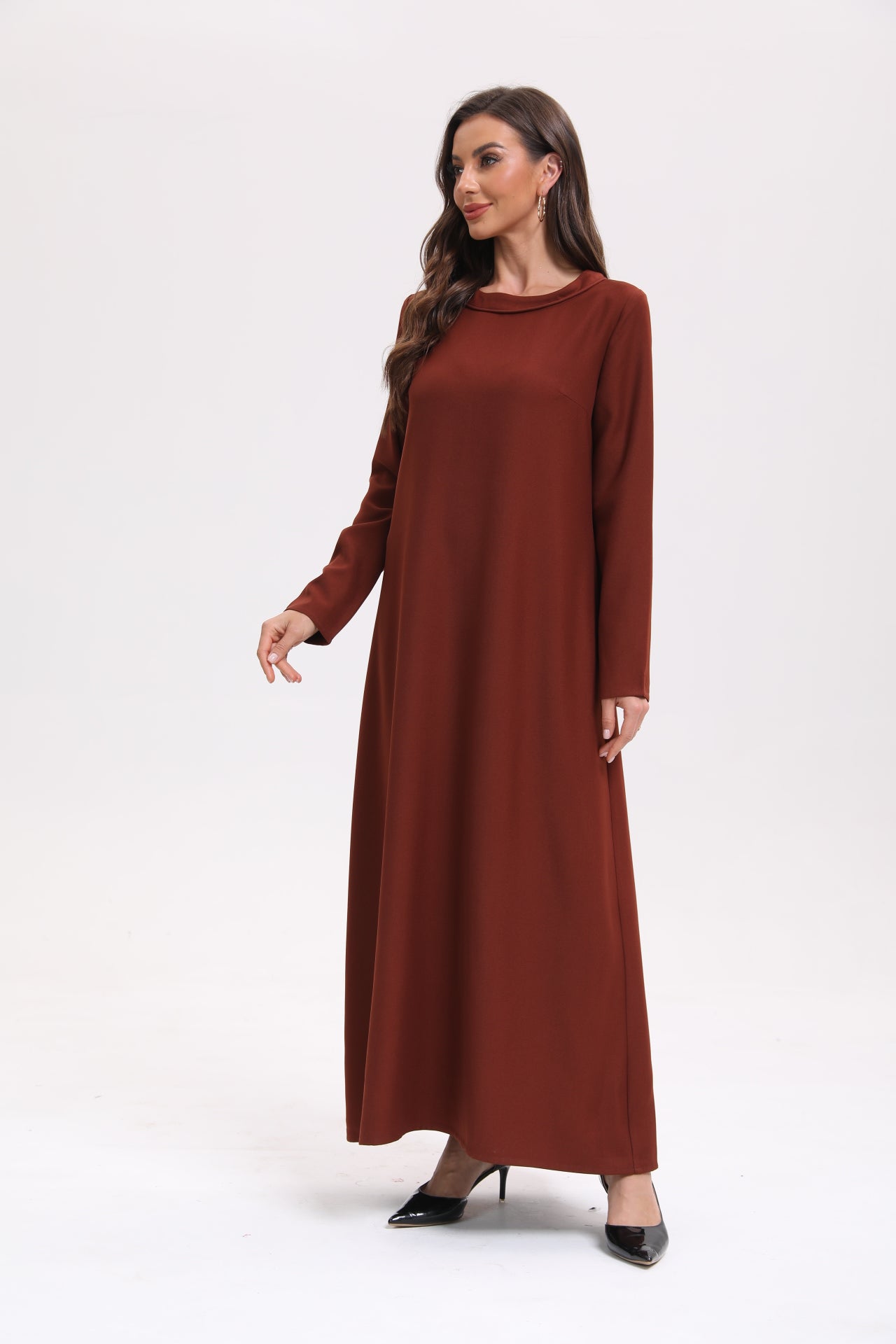 Classic Abaya Set - Bordeaux