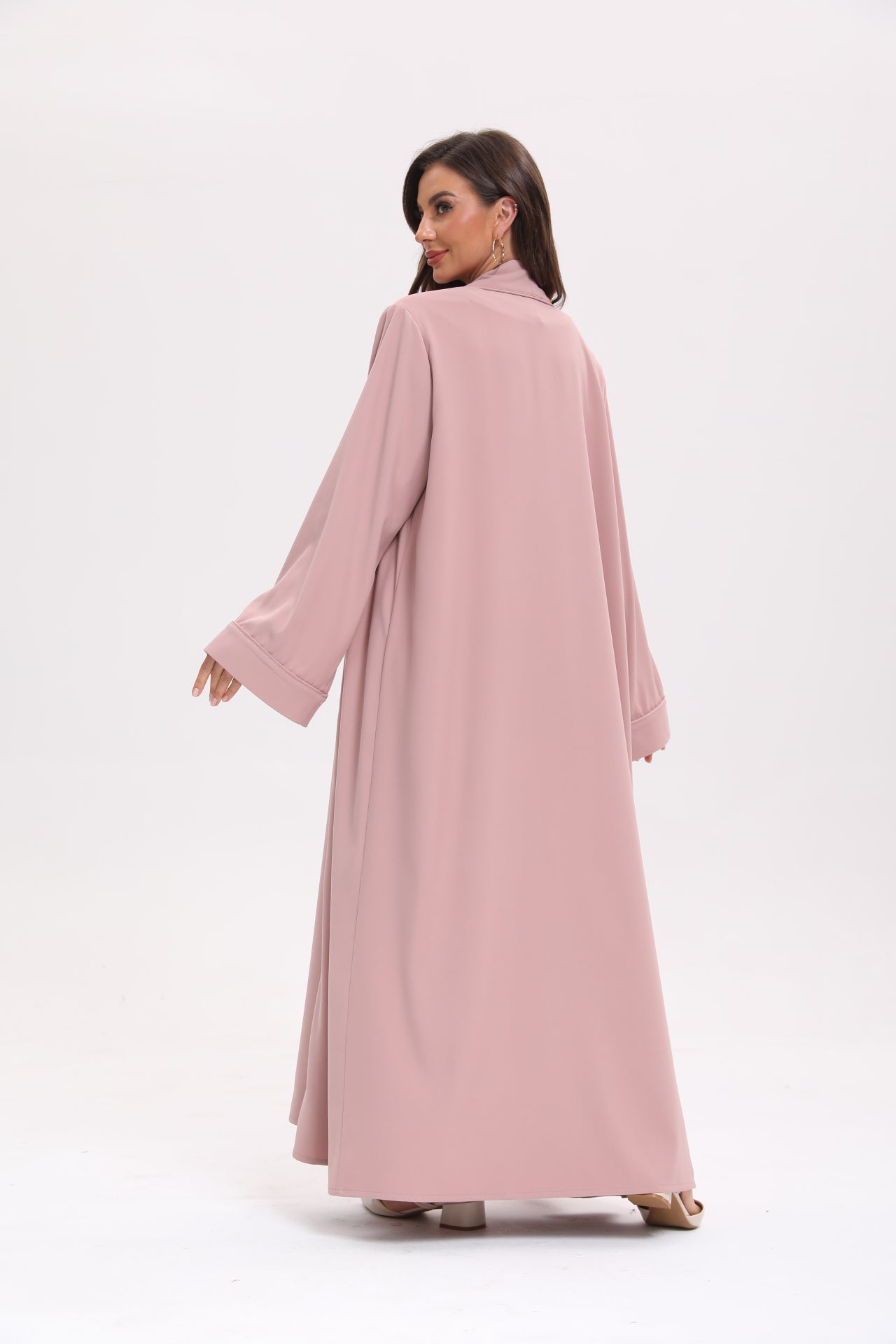 Classic Abaya Set - Nude Pink