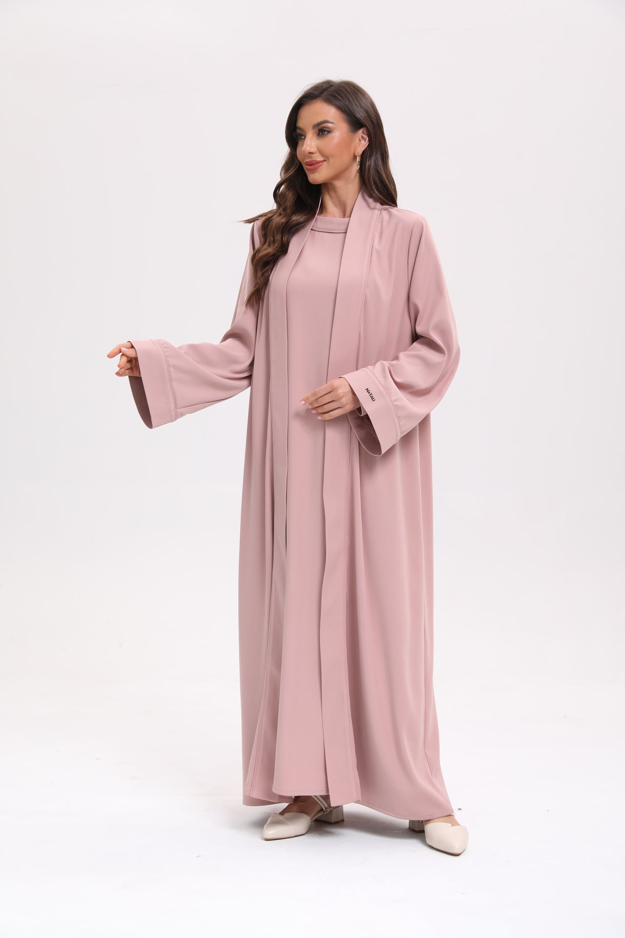 Classic Abaya Set - Nude Pink