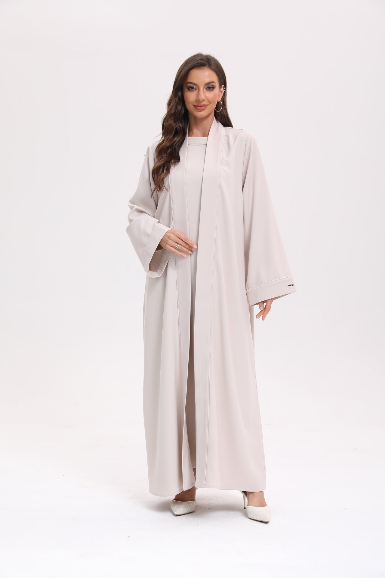 Classic Abaya Set - Vanille Lumière